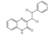 3-(α,β-dichloro-phenethyl)-1H-quinoxalin-2-one结构式