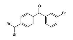 3'-bromo-4-(dibromomethyl)benzophenone结构式