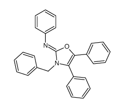 3-benzyl-N,4,5-triphenyl-1,3-oxazol-2-imine结构式
