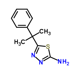 5-(2-Phenyl-2-propanyl)-1,3,4-thiadiazol-2-amine structure