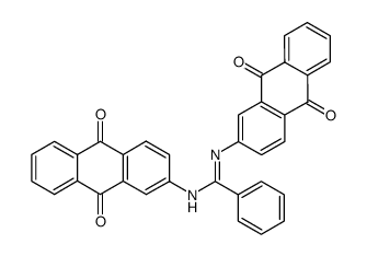 N,N'-bis-(9,10-dioxo-9,10-dihydro-[2]anthryl)-benzamidine结构式