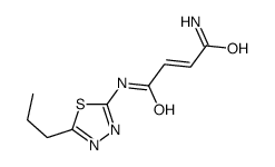 N'-(5-propyl-1,3,4-thiadiazol-2-yl)but-2-enediamide Structure