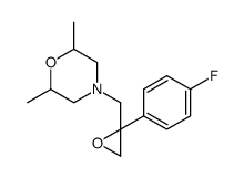 4-[[2-(4-fluorophenyl)oxiran-2-yl]methyl]-2,6-dimethylmorpholine结构式