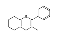 3-methyl-2-phenyl-5,6,7,8-tetrahydro-4H-thiochromene Structure