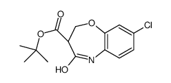 tert-butyl (3R)-8-chloro-4-oxo-3,5-dihydro-2H-1,5-benzoxazepine-3-carboxylate结构式