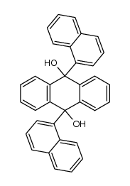 9,10-di-(1'-naphthyl)-9,10-dihydroanthracene-9,10-diol结构式
