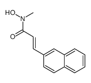 N-hydroxy-N-methyl-3-naphthalen-2-ylprop-2-enamide结构式