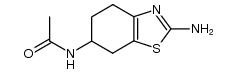6-Acetamido-2-amino-4,5,6,7-tetrahydrobenzothiazole结构式