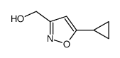 (5-环丙基-3-异恶唑)甲醇结构式