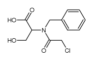 (RS)-N-benzyl-N-chloroacetylserine结构式