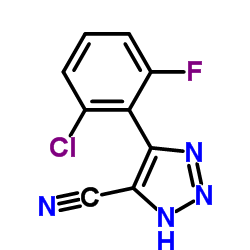 4-(2-Chloro-6-fluorophenyl)-1H-1,2,3-triazole-5-carbonitrile结构式