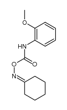 cyclohexanone O-((2-methoxyphenyl)carbamoyl) oxime Structure