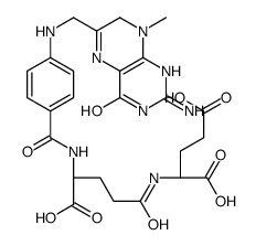 7-hydro-8-methylpteroylglutamylglutamic acid Structure