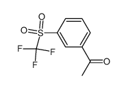 1-(3-trifluoromethanesulfonyl-phenyl)-ethanone Structure
