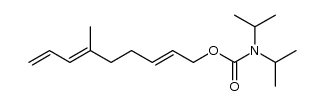 N,N-diisopropyl (E,E)-6-methyl-2,6,8-nonatrienyl carbamate结构式