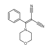 (α-morpholinobenzylidene)malononitrile Structure