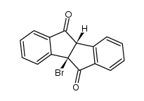 4b-bromo-5.10-dioxo-4b.5.9b.10-tetrahydro-indeno[2.1-a]inden, optically inactive Structure