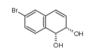 (1R,2S)-6-bromo-1,2-dihydronaphthalene-1,2-diol结构式