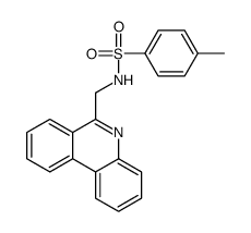 4-methyl-N-(phenanthridin-6-ylmethyl)benzenesulfonamide结构式