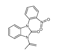 1-Isopropenyl-3-(2-nitro-phenyl)-1,3-dihydro-benzoimidazol-2-one Structure