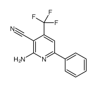 2-amino-6-phenyl-4-(trifluoromethyl)pyridine-3-carbonitrile Structure