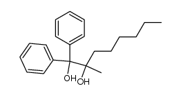 1,1-diphenyl-2-methyloctane-1,2-diol Structure