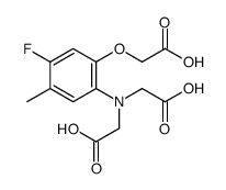 4-methyl-5-fluoro-2-aminophenol-N,N,O-triacetate结构式