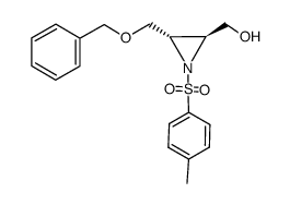 (2S,3S)-3-(benzyloxy)methyl-1-(4-methylphenyl)sulfonyl-2-aziridinemethanol结构式