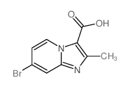 7-溴-2-甲基咪唑并[1,2-a]-吡啶-3-羧酸结构式