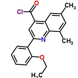 2-(2-Ethoxyphenyl)-6,8-dimethyl-4-quinolinecarbonyl chloride structure