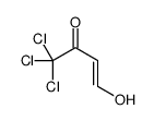 1,1,1-trichloro-4-hydroxybut-3-en-2-one结构式