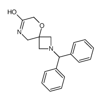 2-Benzhydryl-5-oxa-2,8-diazaspiro[3.5]nonan-7-one结构式