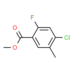 Methyl 4-chloro-2-fluoro-5-methylbenzoate结构式