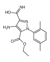 ethyl 4-amino-5-carbamoyl-2-(2,5-dimethylphenyl)pyrazole-3-carboxylate Structure