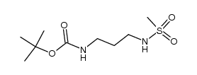 tert-butyl {3-[(methylsulfonyl)amino]propyl}carbamate结构式