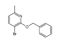 3-bromo-6-methyl-2-phenylmethoxypyridine Structure