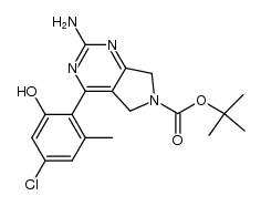 2-amino-4-(4-chloro-2-hydroxy-6-methylphenyl)-5,7-dihydropyrrolo[3,4-d]pyrimidine-6-carboxylic acid tert-butyl ester结构式