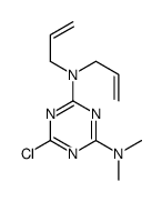 6-chloro-4-N,4-N-dimethyl-2-N,2-N-bis(prop-2-enyl)-1,3,5-triazine-2,4-diamine Structure