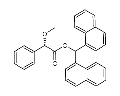 (S)-di(naphthalen-1-yl)methyl 2-methoxy-2-phenylacetate结构式