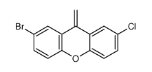 2-bromo-7-chloro-9-methylene-9H-xanthene结构式