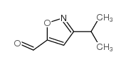 5-Isoxazolecarboxaldehyde, 3-(1-methylethyl)- (9CI) structure