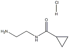 N-(2-氨基乙基)环丙烷甲酰胺盐酸盐结构式