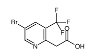 2-[5-bromo-3-(trifluoromethyl)pyridin-2-yl]acetic acid结构式