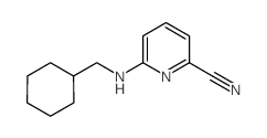 6-[(Cyclohexylmethyl)amino]pyridine-2-carbonitrile Structure