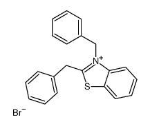 2,3-dibenzyl-1,3-benzothiazol-3-ium,bromide Structure