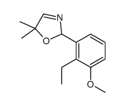 2-(2-ETHYL-3-METHOXYPHENYL)-5,5-DIMETHYL-2,5-DIHYDROOXAZOLE structure