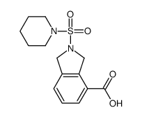 2-piperidin-1-ylsulfonyl-1,3-dihydroisoindole-4-carboxylic acid结构式