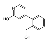 4-[2-(hydroxymethyl)phenyl]-1H-pyridin-2-one结构式