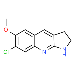 7-Chloro-6-methoxy-2,3-dihydro-1H-pyrrolo[2,3-b]quinoline Structure