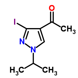 1-(3-iodo-1-isopropyl-1H-pyrazol-4-yl)ethanone结构式
